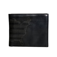 Handmade Leather Mens Cool Slim billfold Leather Wallet Men Small Wallets Bifold for Men - imessengerbags
