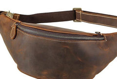 Cool Mens Leather Belt Bag Fanny Pack Waist Bags For Men