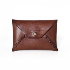 Handmade Leather Mens Change Wallet Card Wallet Front Pocket Wallet Coin Wallet for Men