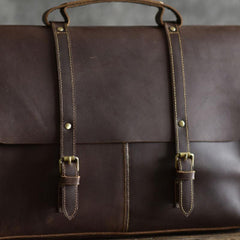 Genuine Leather Mens Cool Messenger Bag Briefcase Work Bag Business Bag for men - imessengerbags