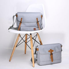Cool Oxford Cloth Gray Men's Shoulder Bag Messenger Bag Side Bag For Men - imessengerbags