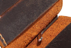 Handmade Genuine Leather Wallet billfold Leather Wallet Slim Bifold Wallet Bag For Mens - imessengerbags