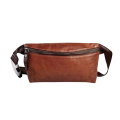 Leather Men Fanny Pack Small Waist Bag Hip Pack Belt Bag Bumbag for Men