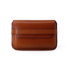 Leather Mens Card Wallets Front Pocket Wallets Cool Small Change Wallets for Men