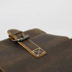 Cool Leather Mens Small Messenger Bag Side Bag Small Vintage Shoulder Bag for Men
