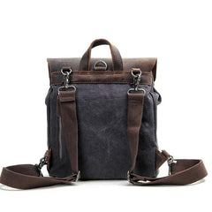 Cool Canvas Leather Mens Womens White Small College Computer Backpack Green Travel Backpack for Men - imessengerbags