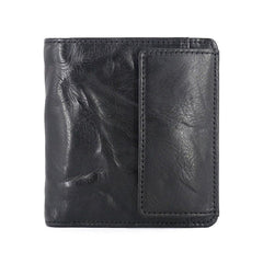 Leather Mens Front Pocket Wallet Small Wallet Slim Wallet Card Wallet for Men - imessengerbags