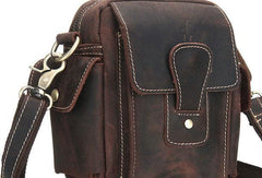 Cool Leather Mens Camera Bag Small Shoulder Bag Crossbody Bag For Men