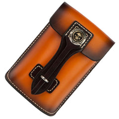 Handmade Biker Leather Belt Pouch Mens Cases Waist Bag Hip Pack Belt Bag Fanny Pack Bumbag for Men - imessengerbags