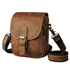 Cool Mens Leather Side Bag Belt Pouch Holster Belt Case Waist Pouch for Men