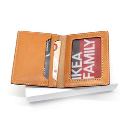 Leather Mens Card Wallets Small Wallet Slim Wallet Front Pocket Wallet for Men - imessengerbags