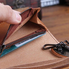 Genuine Leather Mens Cool Key Wallet Car Key Change Coin Card Holder Car Key Case for Men - imessengerbags