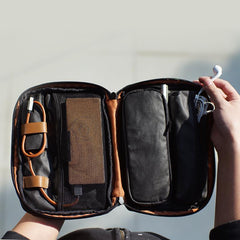 Fashion PVC Canvas Men's Waterproof Mobile Bag Storage Bag Clutch Bag For Men - imessengerbags