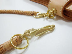 Leather Braided Biker Trucker Wallet Chain Hook for Chain Wallet Biker Wallet Trucker Wallet - imessengerbags