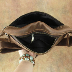 Cool LEATHER MENS FANNY PACK FOR MEN BUMBAG Vintage WAIST BAG for Men