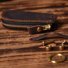 Handmade Leather Mens Cool Car Key Wallet Car Key Holder Car Key Case for Men - imessengerbags