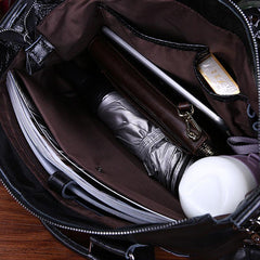 Vintage Leather Mens Briefcase Business Briefcase Cool Work Briefcase For Men - imessengerbags