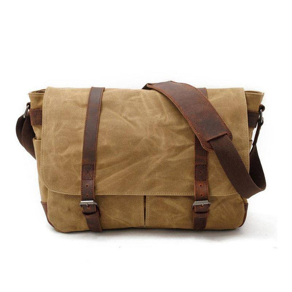 Waxed Canvas Mens Camera Shoulder Bag Canvas Messenger Bag Canvas Camera Side Bag for Men