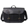 Mens Canvas Leather Messenger Bag Saddle Side Bag Canvas Shoulder Bag for Men - imessengerbags