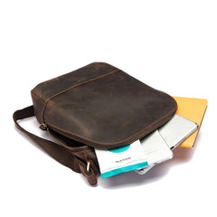 Cool Leather Men's Small Tablet Messenger Bag Small Side Bag Small Shoulder Bag For Men - imessengerbags