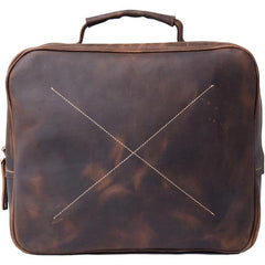 Handmade Leather Mens Cool Backpack Messenger Bag Briefcase Work Bag Business Bag for men