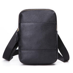Fashion Brown Leather Men's Belt Pouch Belt Bag Black Mini Side Bag For Men - imessengerbags