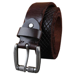 Genuine Leather Punk Rock Biker Trucker Mens Belt Men Black Coffee Belt for Men