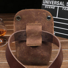 Cool Leather Mens Hairstylist Tool case barber pouch scissors case Belt Pouch