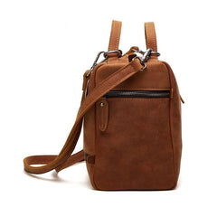 Casual Leather Mens Brown Messenger Bag Travel Bag Handbag Shoulder Bag for Men