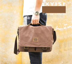 Cool Canvas Mens 15'' Side Bag Shoulder Bag College Bag Messenger Bag for Men - imessengerbags
