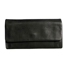 Handmade Genuine Leather Mens Clutch Cool Slim Wallet Zipper Clutch Wristlet Wallet for Men - imessengerbags