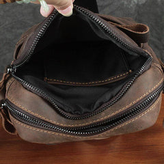 Cool Leather Mens Small Messenger Bag Tablet Side Bag Shoulder Bags For Men - imessengerbags