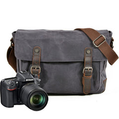 Mens Canvas Camera Messenger Bag Camera Side Bag Camera Shoulder Bag for Men