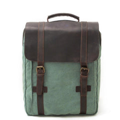 Vintage Canvas Mens Womens Large Pink College Backpack 14'' Green Travel Backpack Computer Backpack For Men - imessengerbags