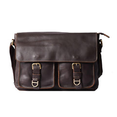 Handmade Leather Mens Cool Shoulder Bag Messenger Bag Chest Bag Bike Bag Cycling Bag for men - imessengerbags