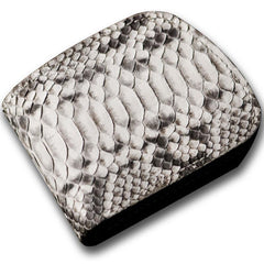 Handmade Leather Boa Skin Tooled Mens billfold Wallet Cool Slim Wallet Biker Wallet for Men - imessengerbags