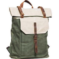 Cool Canvas Gray Travel Bag Mens Backpack Canvas Canvas School Bag for Men