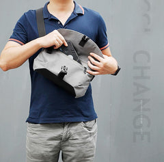 Cool Oxford Cloth PVC Men's Sling Bag Chest Bag One Shoulder Backpack For Men - imessengerbags