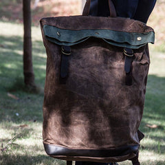 Vintage Canvas Backpack for men Travel Bag for men - imessengerbags