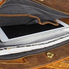 Cool Leather Mens Leather Large Clutch Wristlet Bag Shoulder Bag Side Bag for Men - imessengerbags