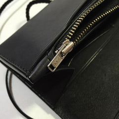 Handmade Leather Mens Clutch Wallet Cool Wallet Long Wallets Biker Chain Wallet for Men - imessengerbags