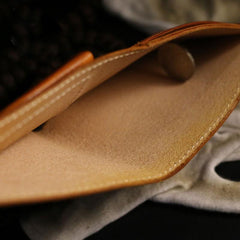 Handmade Leather Lion Mens billfold Wallet Cool Leather Wallet Slim Wallet for Men - imessengerbags