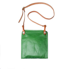 Casual Coffee Leather Men Vertical Side Bag Green Small Messenger Bag Camouflage Courier Bag For Men - imessengerbags