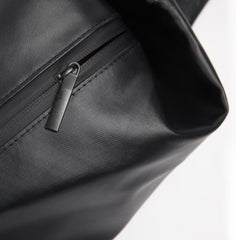 Cool OXFORD CLOTH PVC Black Men's One Shoulder Backpack Sling Bag For Men - imessengerbags