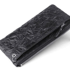 Handmade Leather Mens Cool Long Leather Wallet Detachable Clutch Wallet for Men - imessengerbags