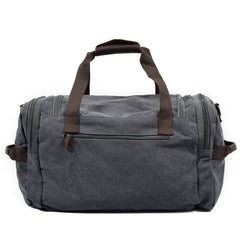 Cool Canvas Leather Mens Retro Large Green Travel Weekender Bag Duffle Bag for Men