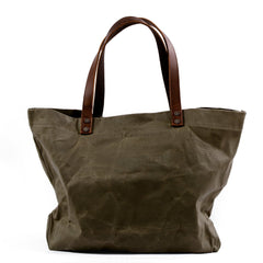 Cool Canvas Leather Mens Casual Waterproof Tote Bag Shoulder Bag Tote Purse For Men - imessengerbags