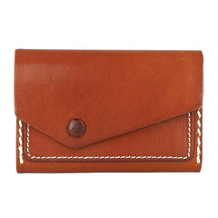 Leather Mens Card Wallet Front Pocket Wallet Small Slim Wallet Change Wallet for Men - imessengerbags