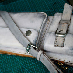 Handmade Leather Fanny Pack Mens Waist Bag Hip Pack Belt Bag Bumbag for Men - imessengerbags