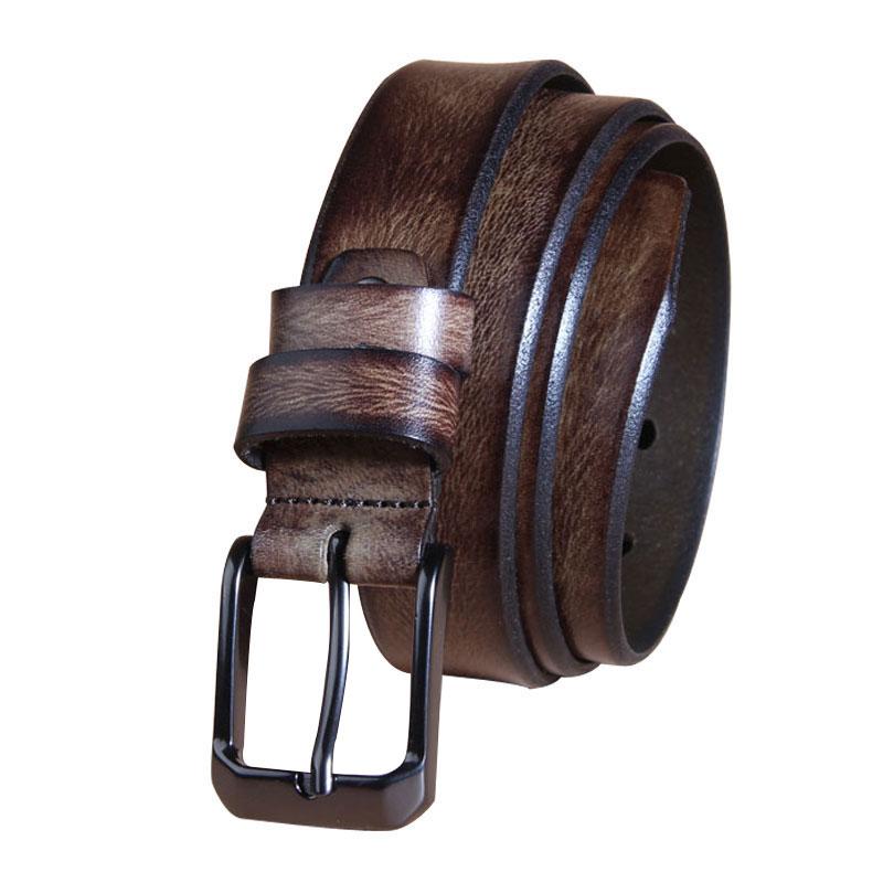 Genuine Leather Punk Rock Biker Trucker Mens Belt Men Black Coffee Belt for Men